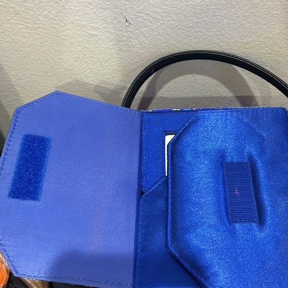 Elegant Chinese box Blue Floral Women's Handbag - Picture 5 of 8